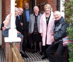 Caroline Blomfield, Alex Bisset, David Blomfield, Frances Hughes, Mary & Frank Barrie. Photo by Jennie Bisset