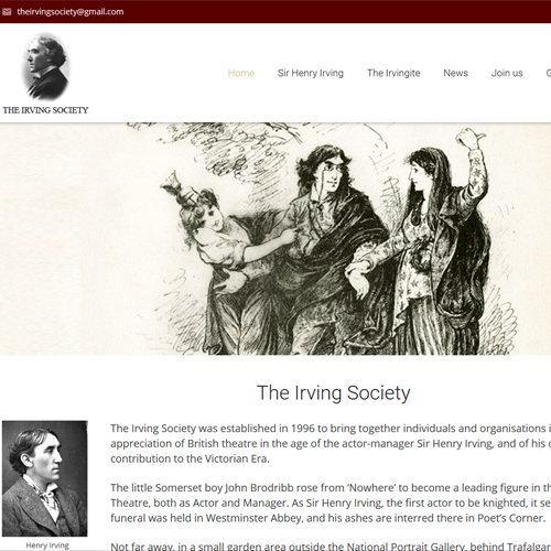 The Irving Society website